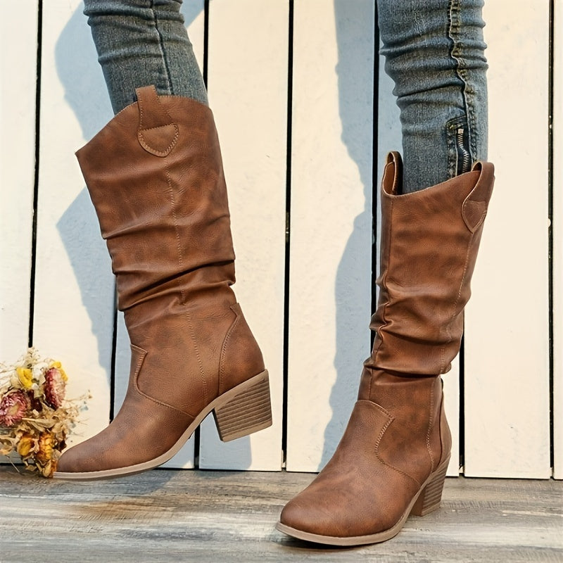 Stable-Step Block-Heel Boots