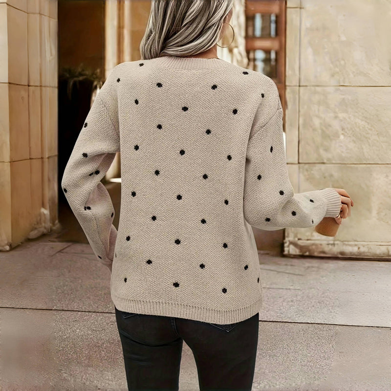 Cosy Polka-Dot Jumper