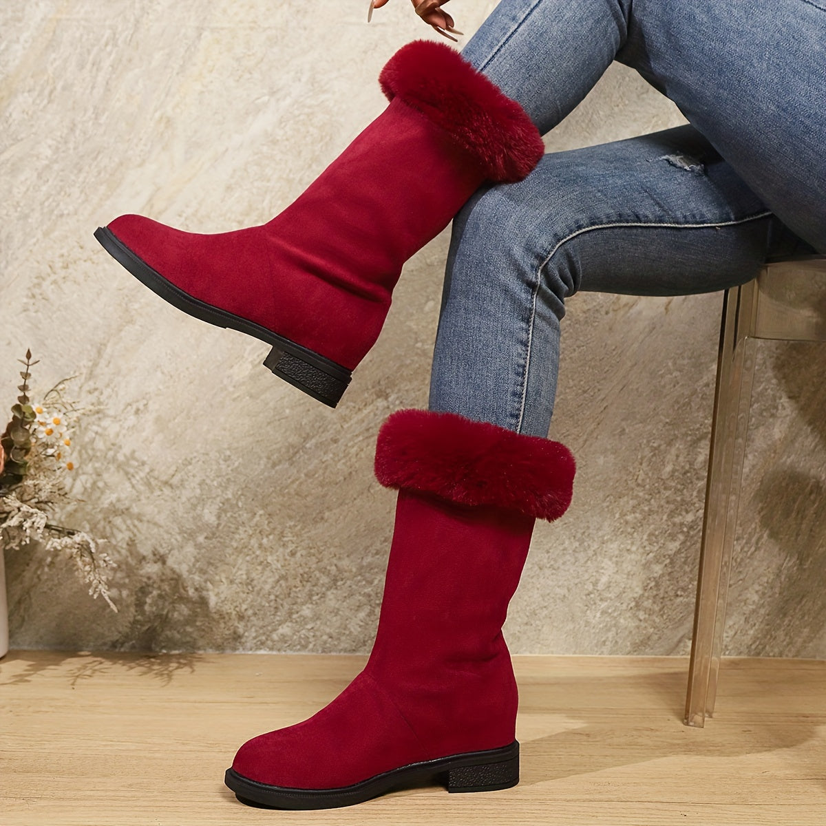 Cozy-Lined Ankle Boots
