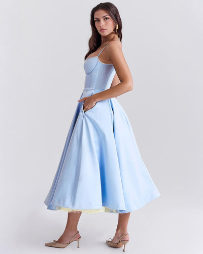 Fairytale Satin Midi Dress