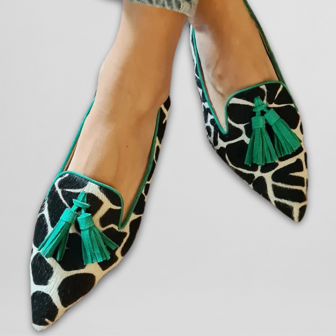 Playful Animal-Print Loafers