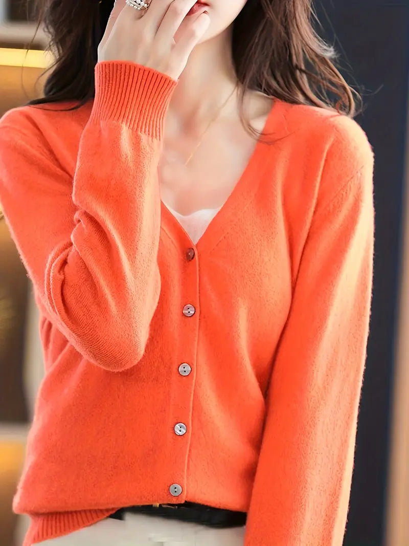 Flattering V-Neck Coat