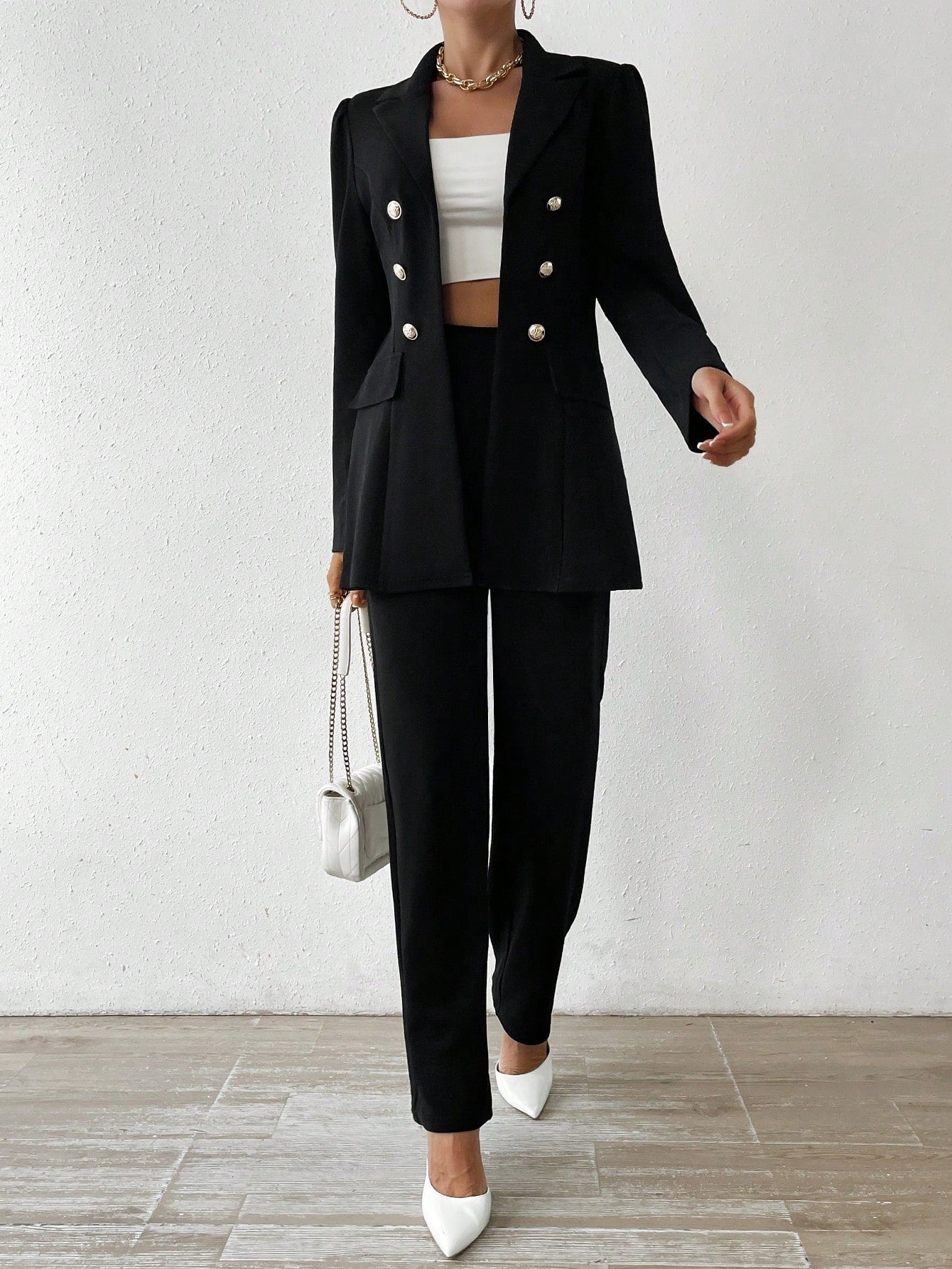 Elegant Long-Sleeve Suit