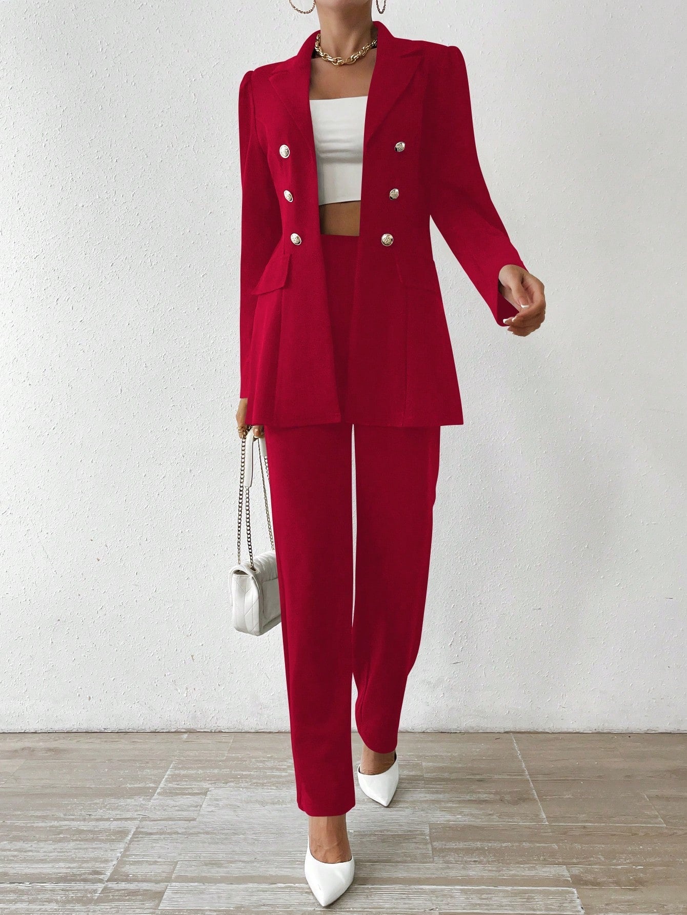 Elegant Long-Sleeve Suit
