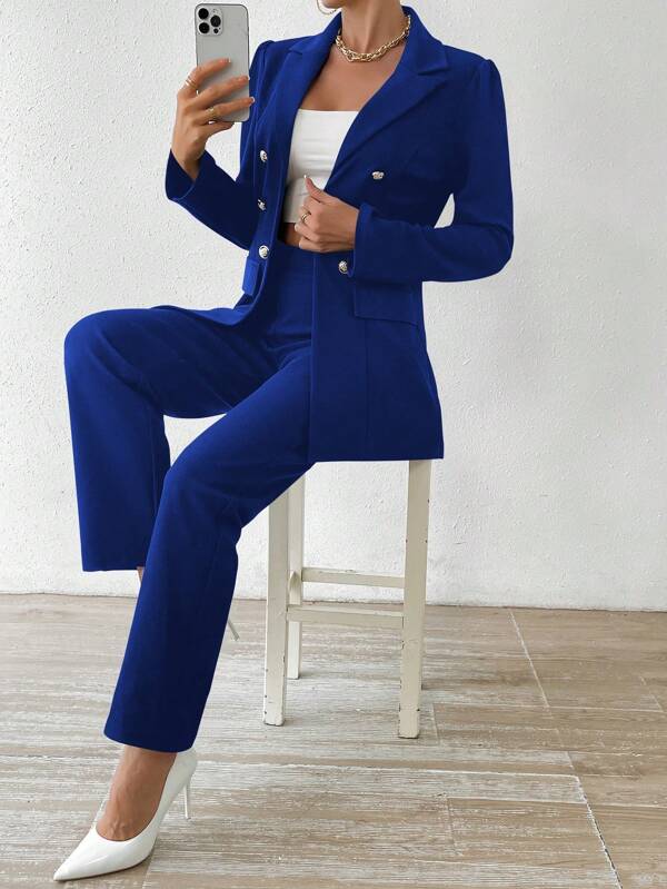 Elegant Long-Sleeve Suit