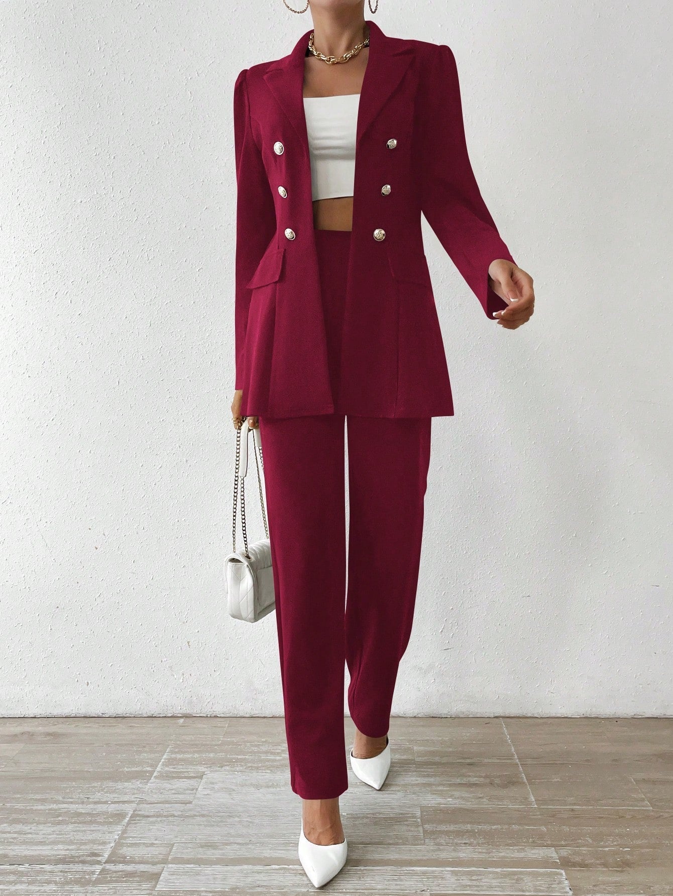 Elegant Long-Sleeve Suit