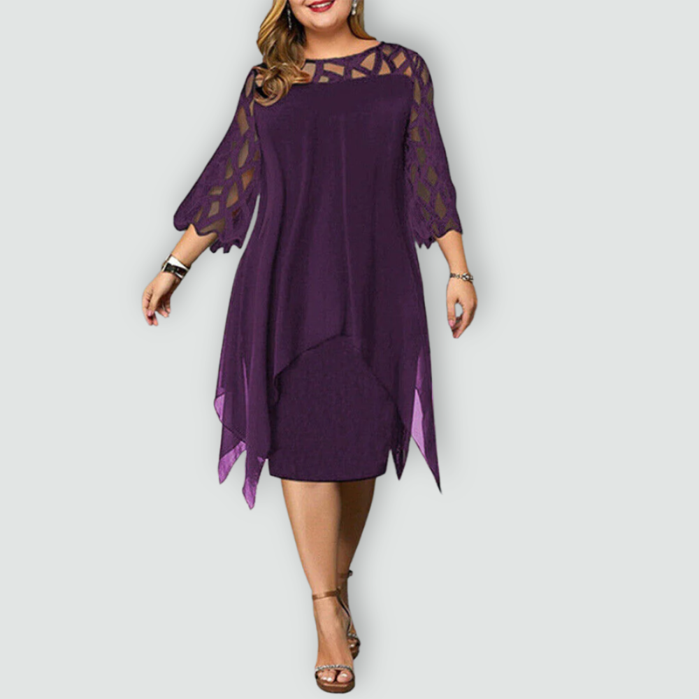 Effortless Elegance Lace Midi Dress