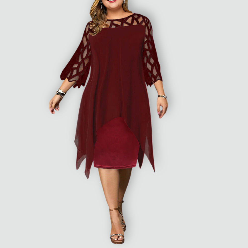 Effortless Elegance Lace Midi Dress