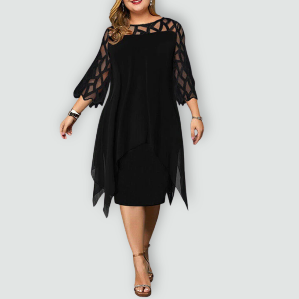 Effortless Elegance Lace Midi Dress