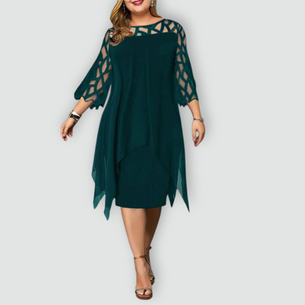 Effortless Elegance Lace Midi Dress