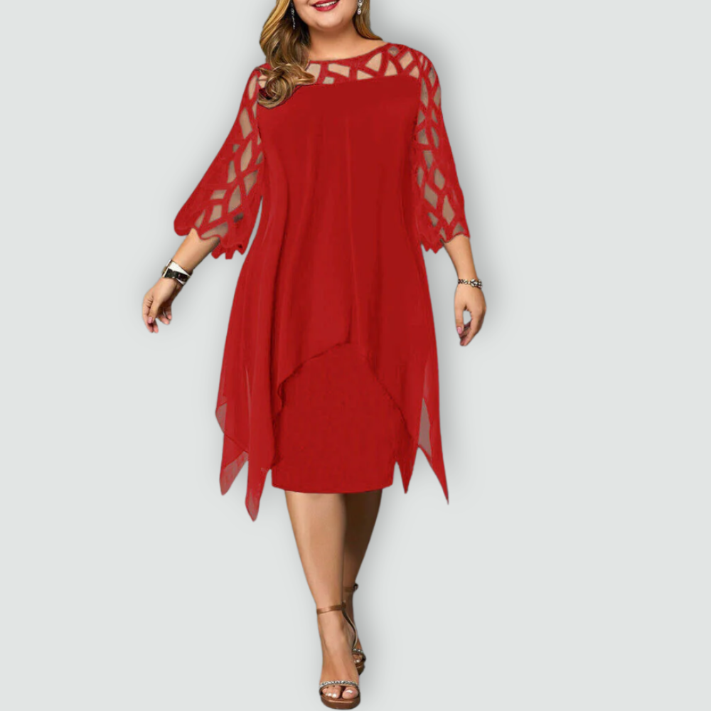 Effortless Elegance Lace Midi Dress