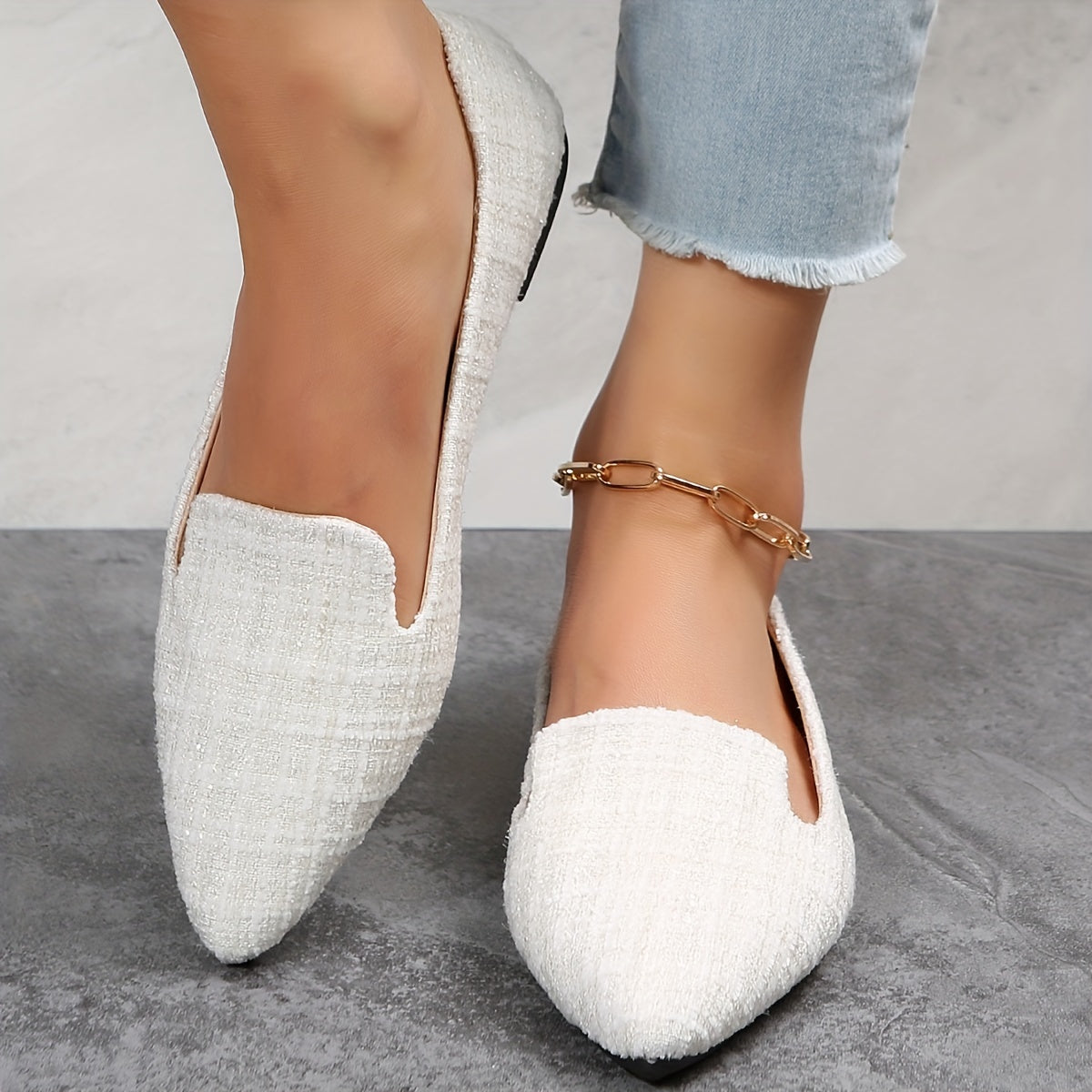 Easy-Care Plaid Flats