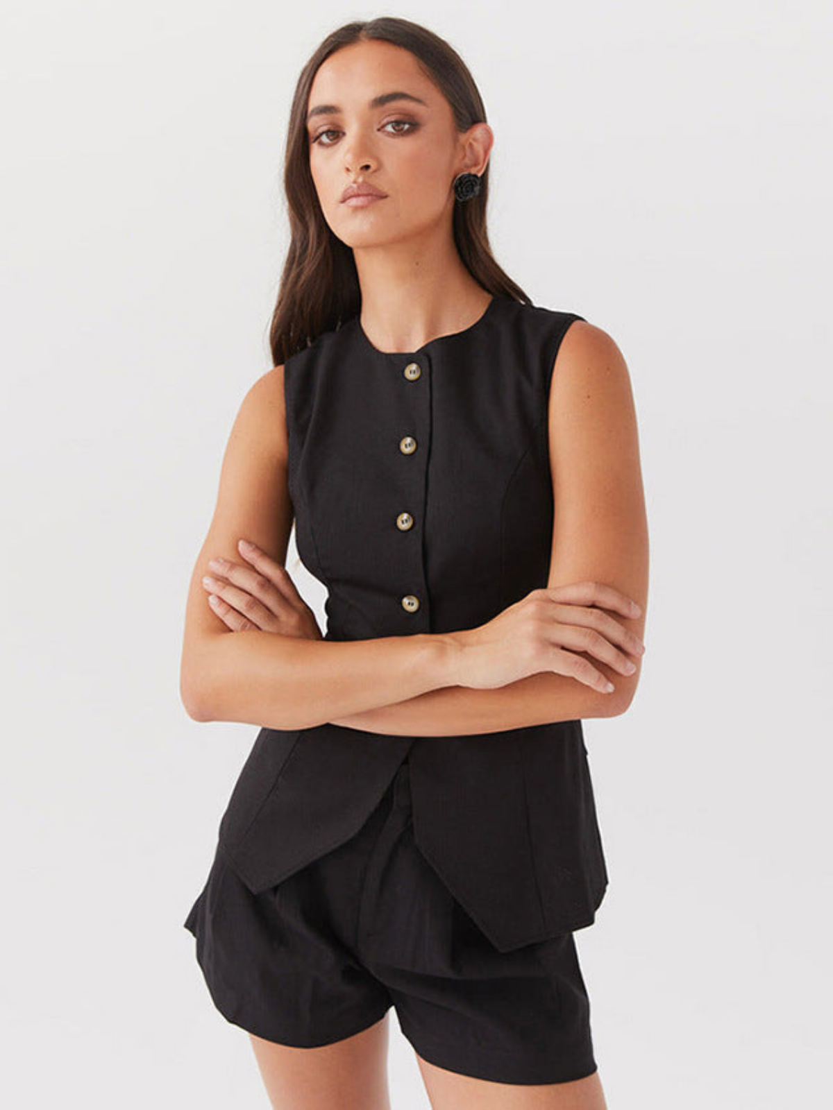 Timeless Linen Vest for Versatile Elegance
