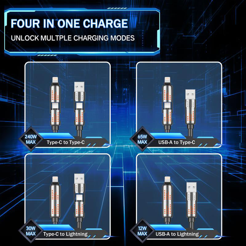 Ultimate 4-in-1 Fast Charging Cable