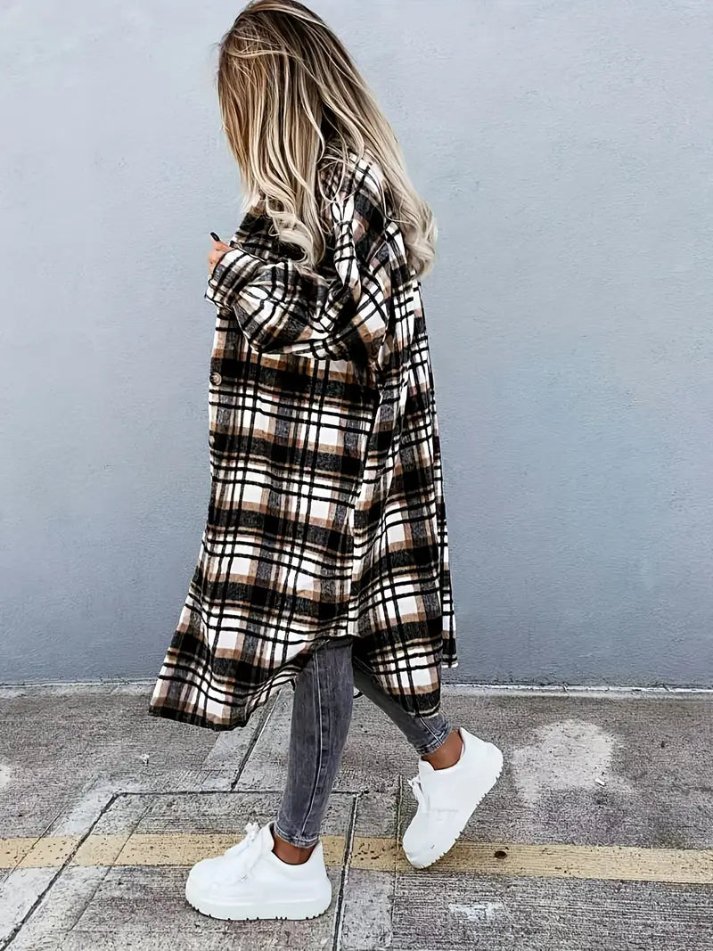 Plaid Soft-Touch Jacket
