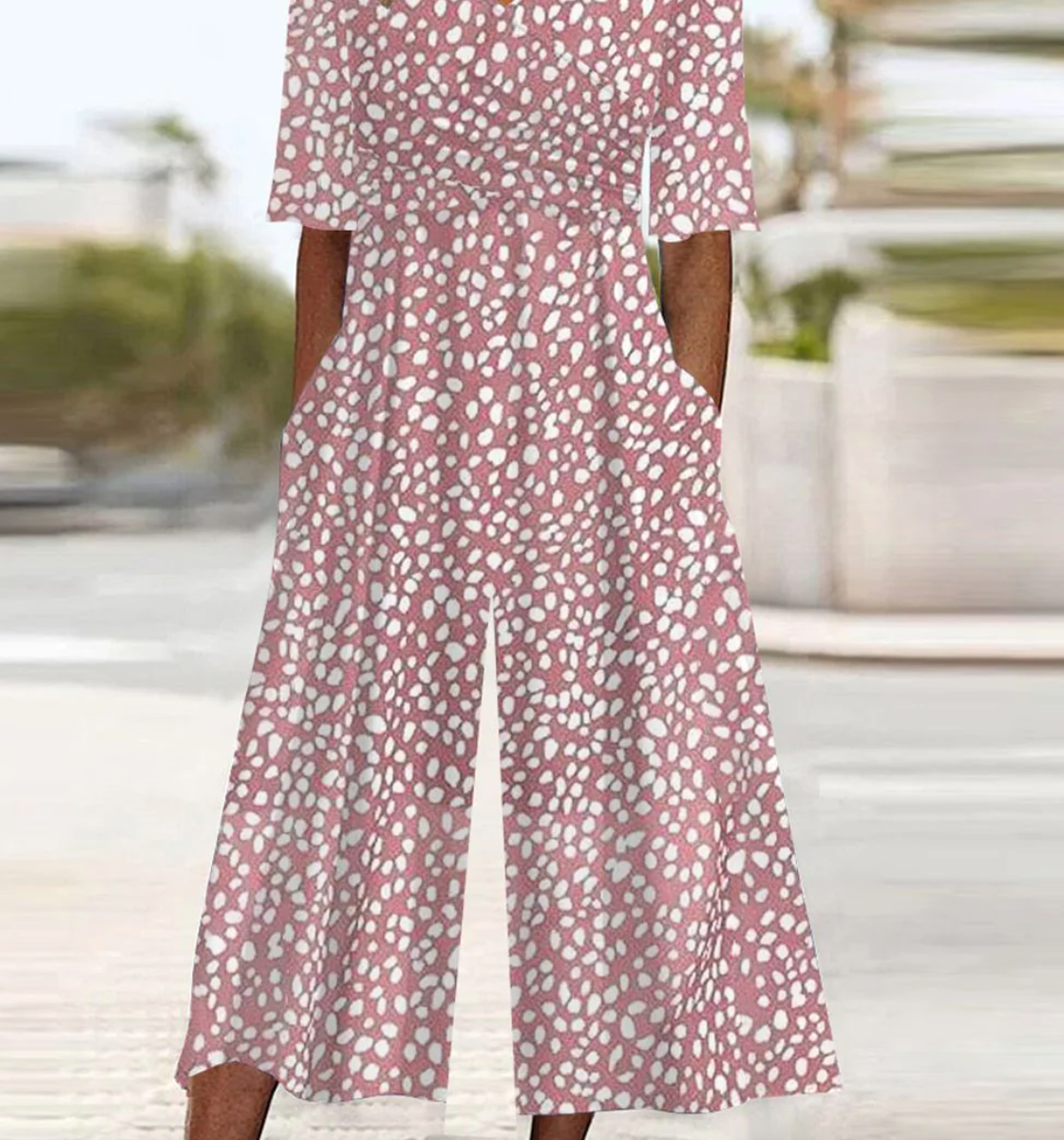 Pocket-Perfect Pink Jumpsuit