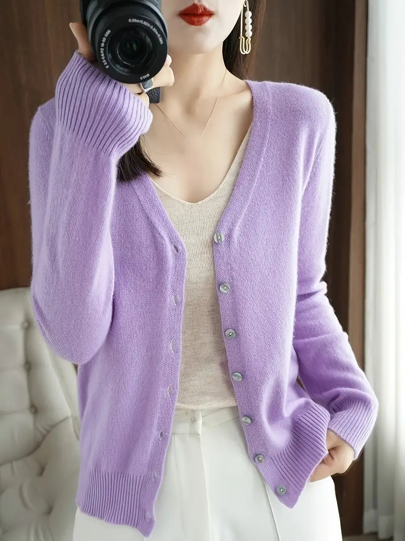 Flattering V-Neck Coat