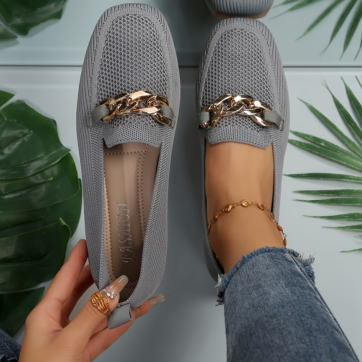 Cloud-Soft Knit Flats