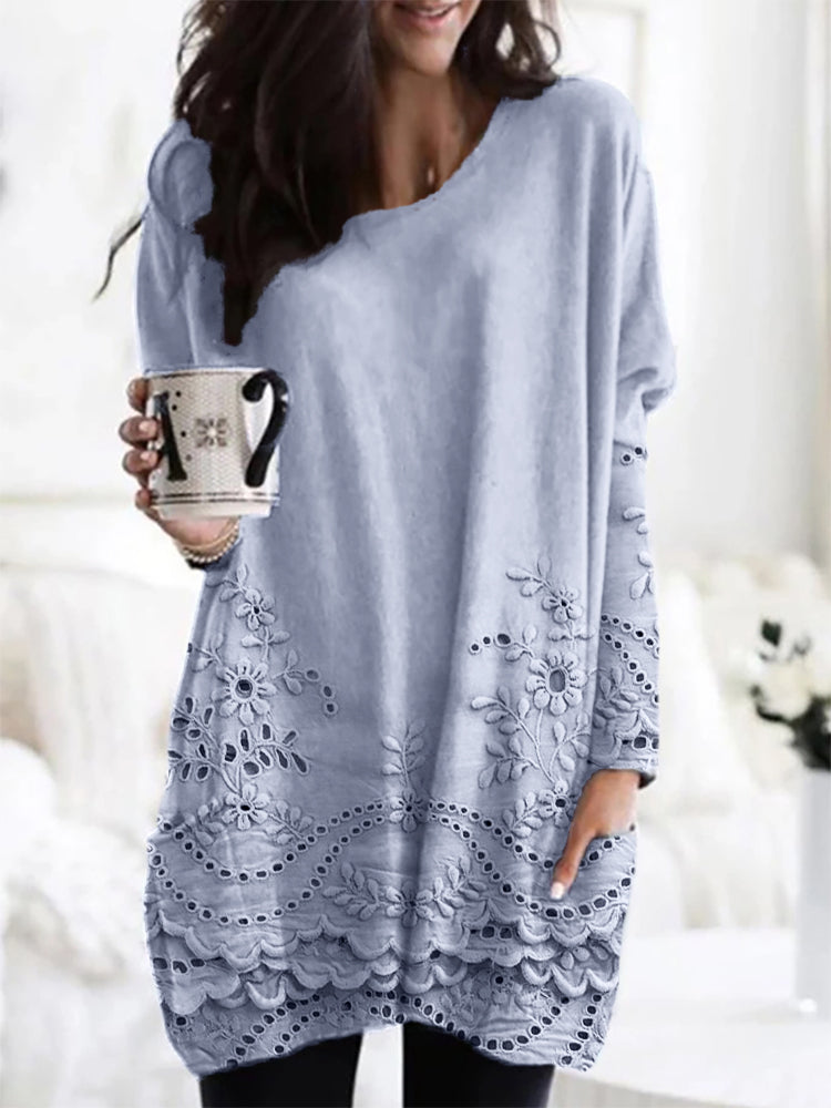 Effortless Chic Embroidered Sweater