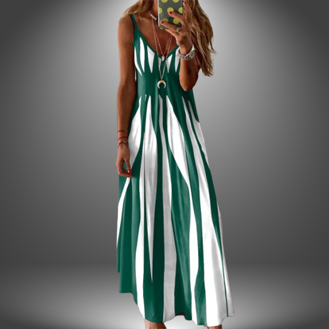 Effortless Striped Summer Maxi Elegance