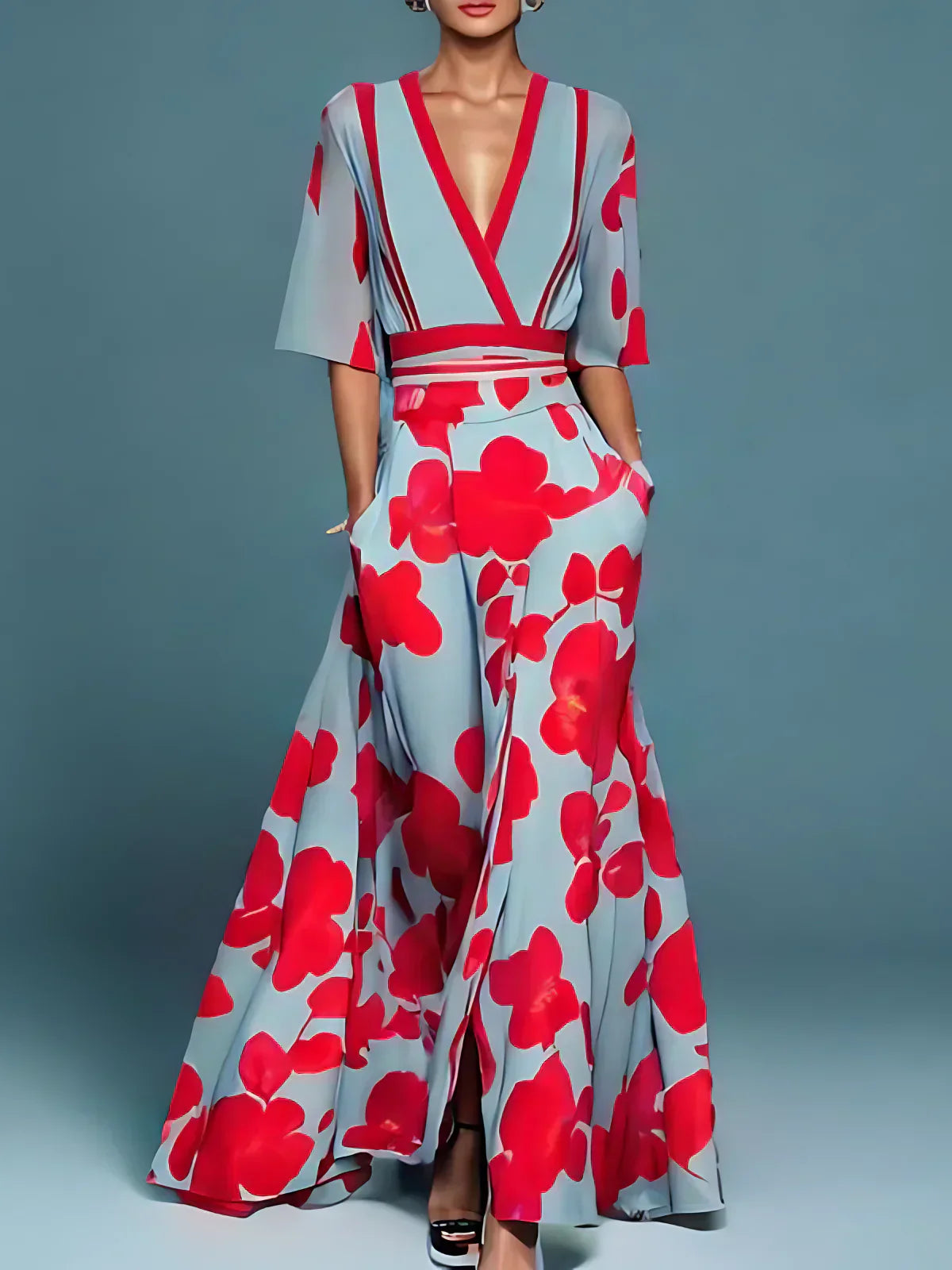 Empowering Elegance Sleeved Dress