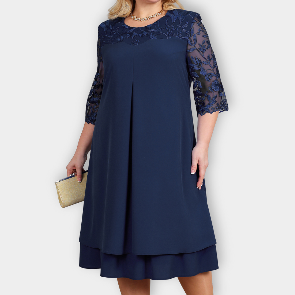 Effortless Elegance Plus-Size Dress