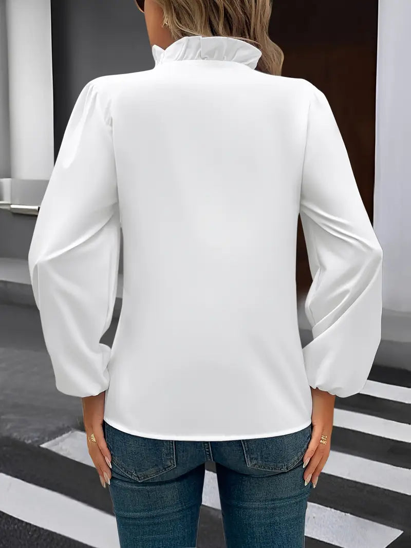 Flattering V-Neck Blouse