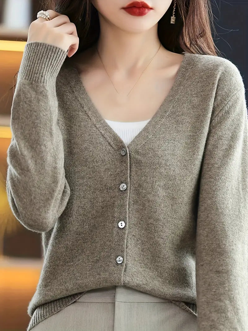Flattering V-Neck Coat