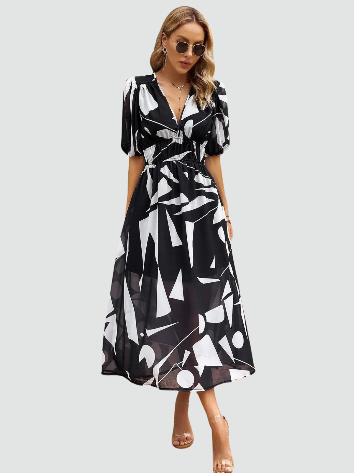 Flattering Summer Floral Dress