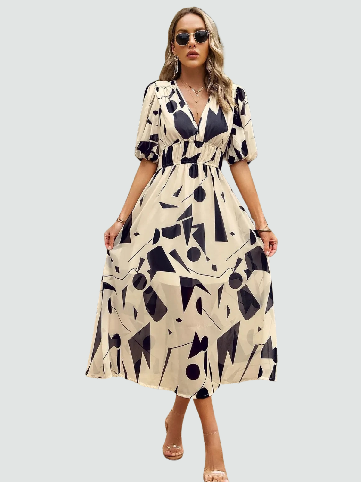 Flattering Summer Floral Dress