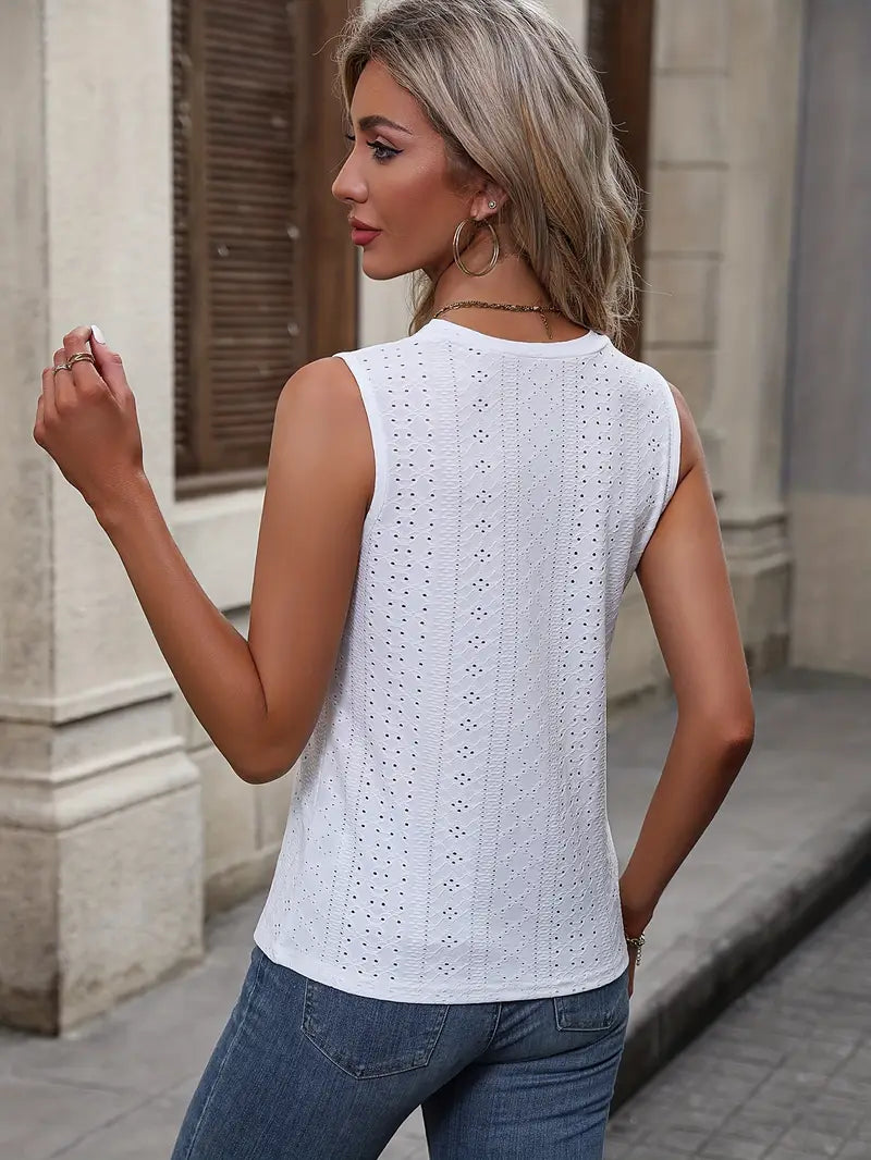 Flattering-Fit V-Neck Top