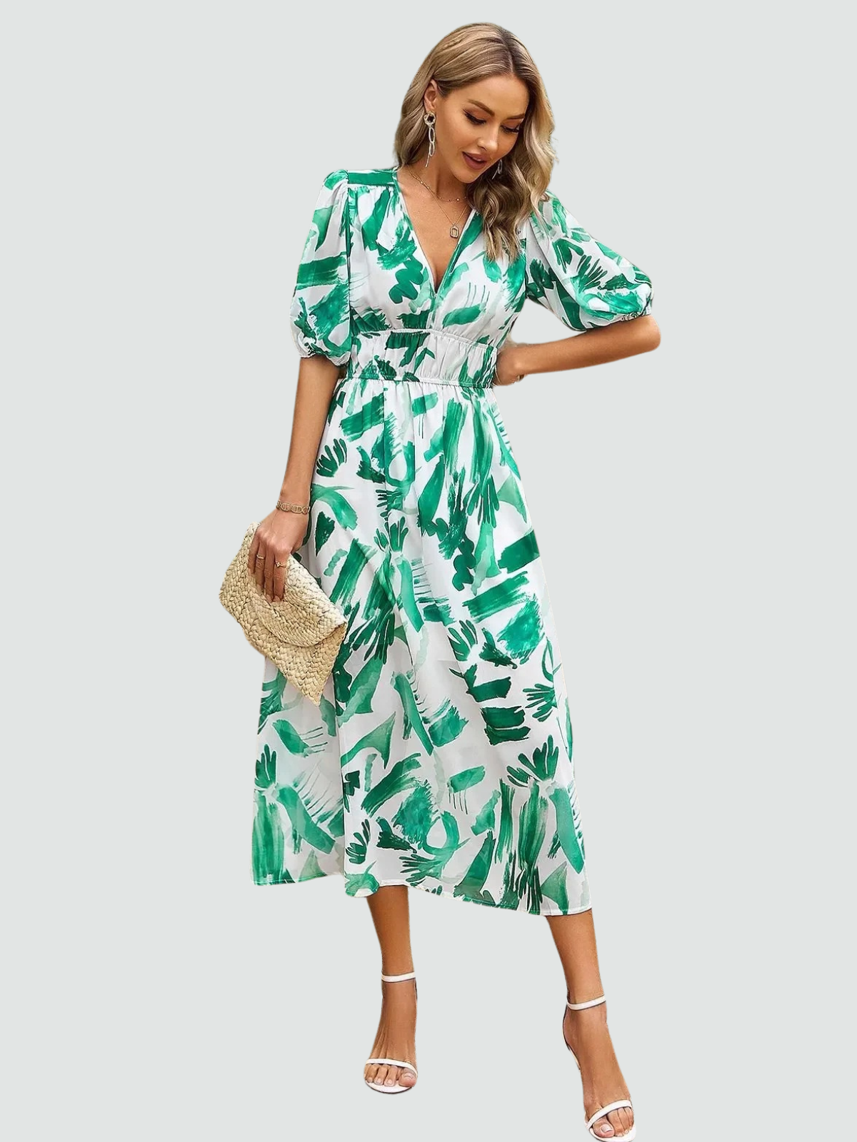 Flattering Summer Floral Dress