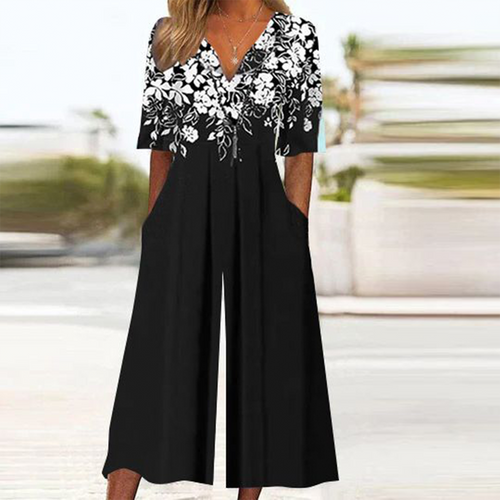 Flattering Floral Jumpsuit