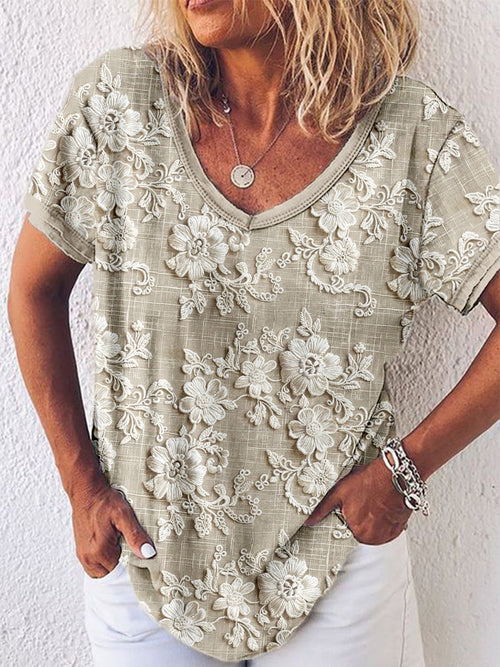 Figure-Flattering Floral Top