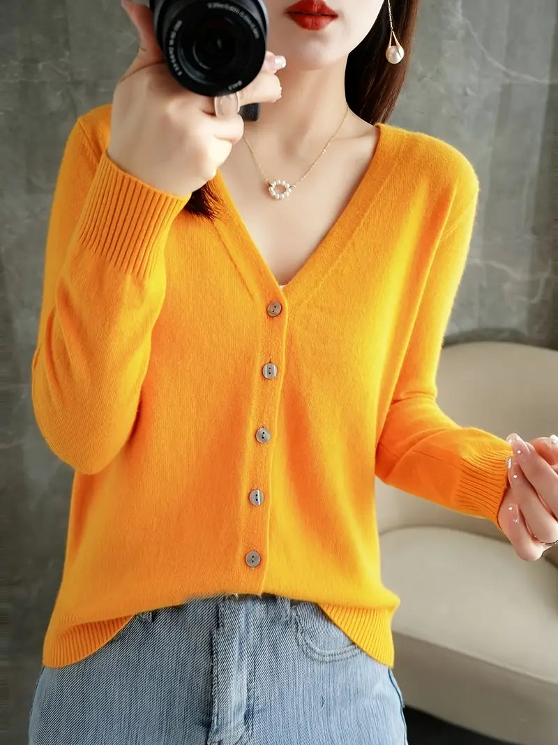 Flattering V-Neck Coat