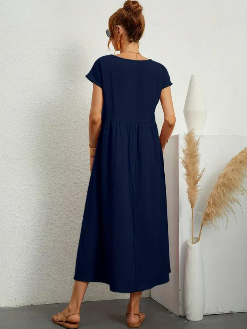 Cooling Cotton-Linen Dress
