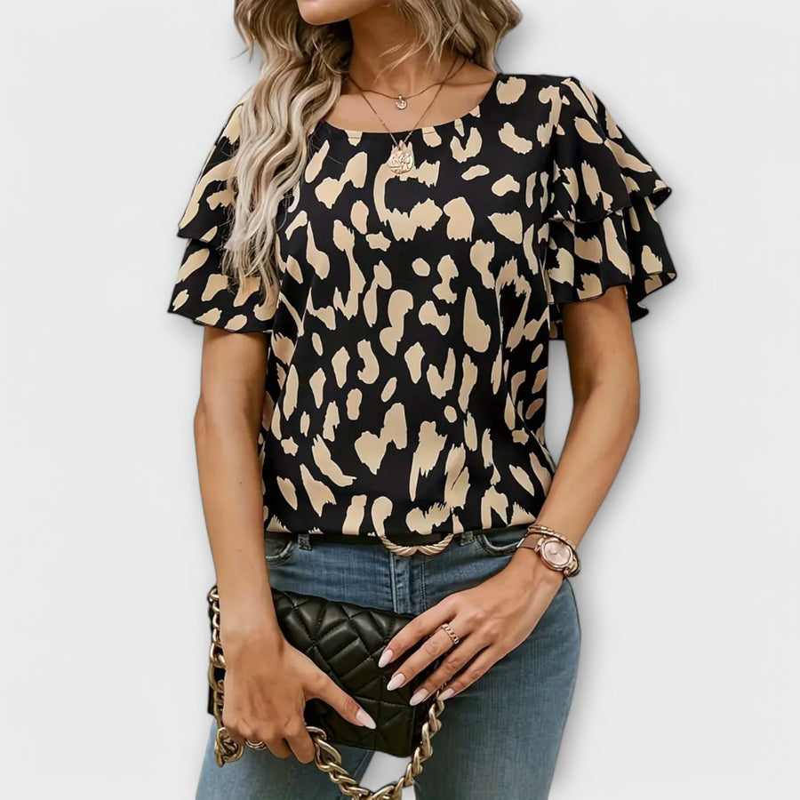 Imaginative-Print Relaxed Blouse