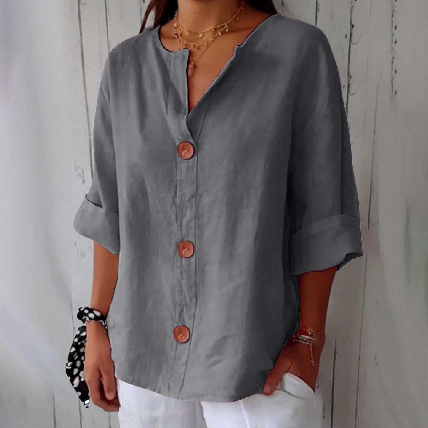 Cooling Linen Blouse