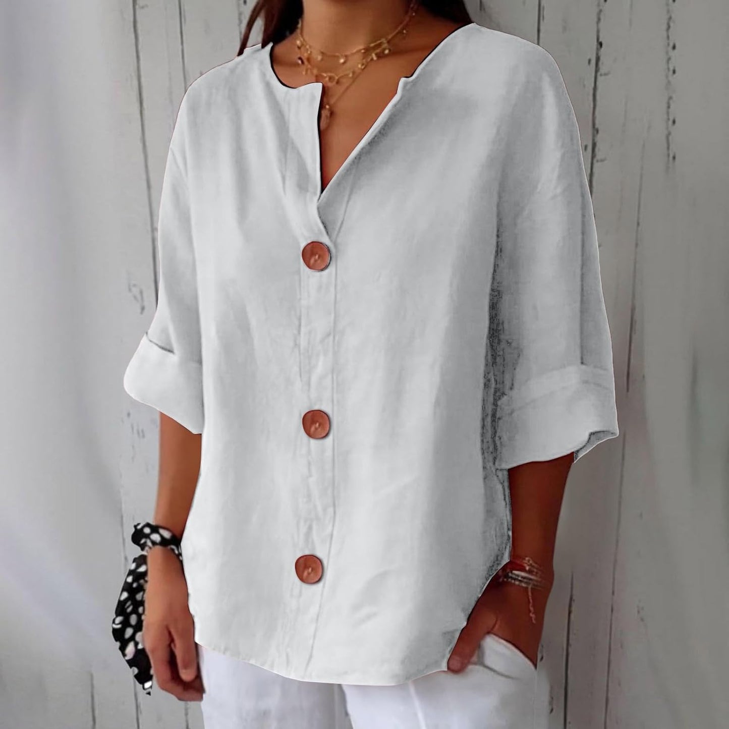 Cooling Linen Blouse