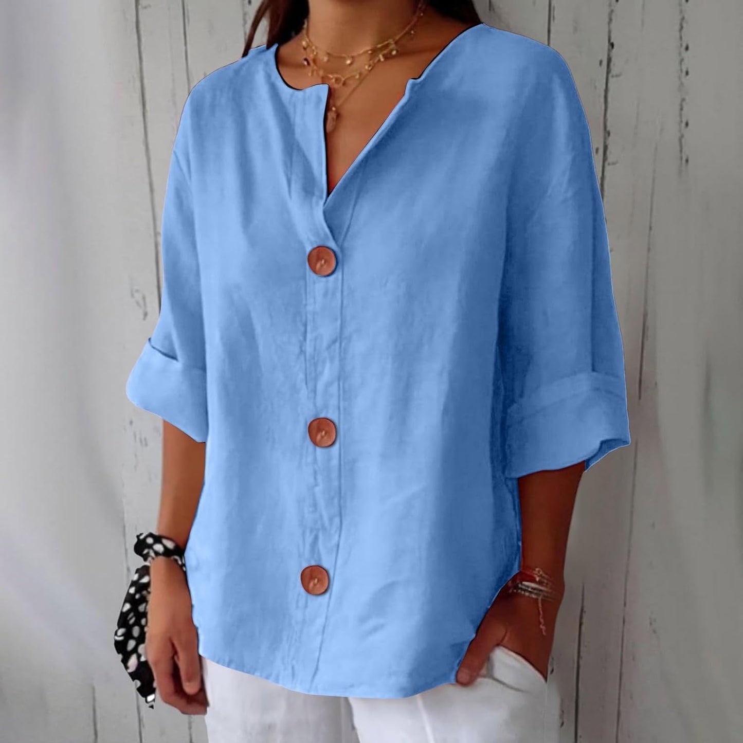 Cooling Linen Blouse