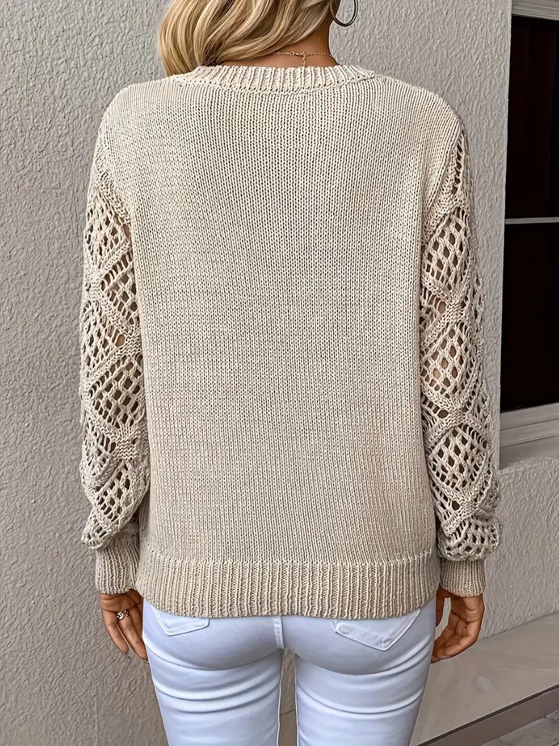 Figure-Flattering V-Neck Jumper