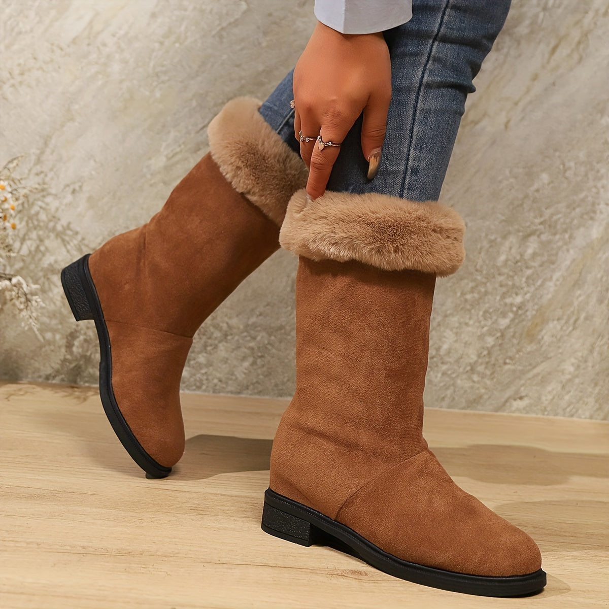 Cozy-Lined Ankle Boots