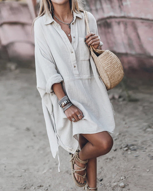 Effortless Elegance Shirt Dress