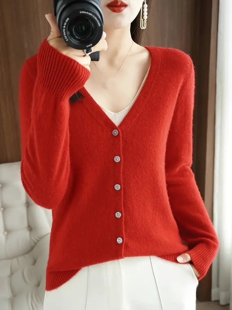 Flattering V-Neck Coat