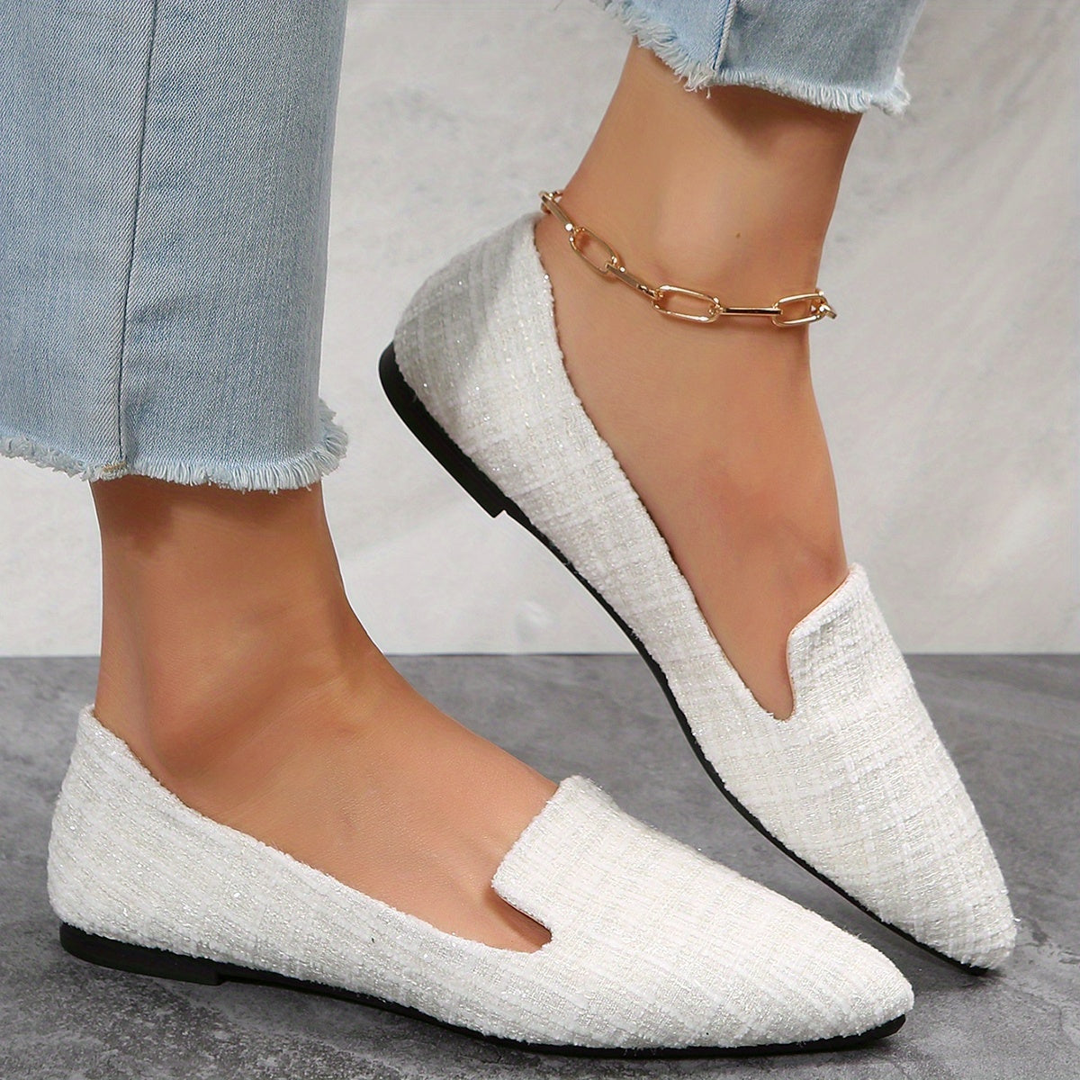 Easy-Care Plaid Flats