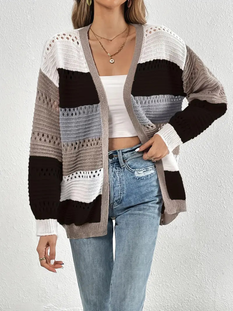 Figure-Flattering V-Neck Cardigan