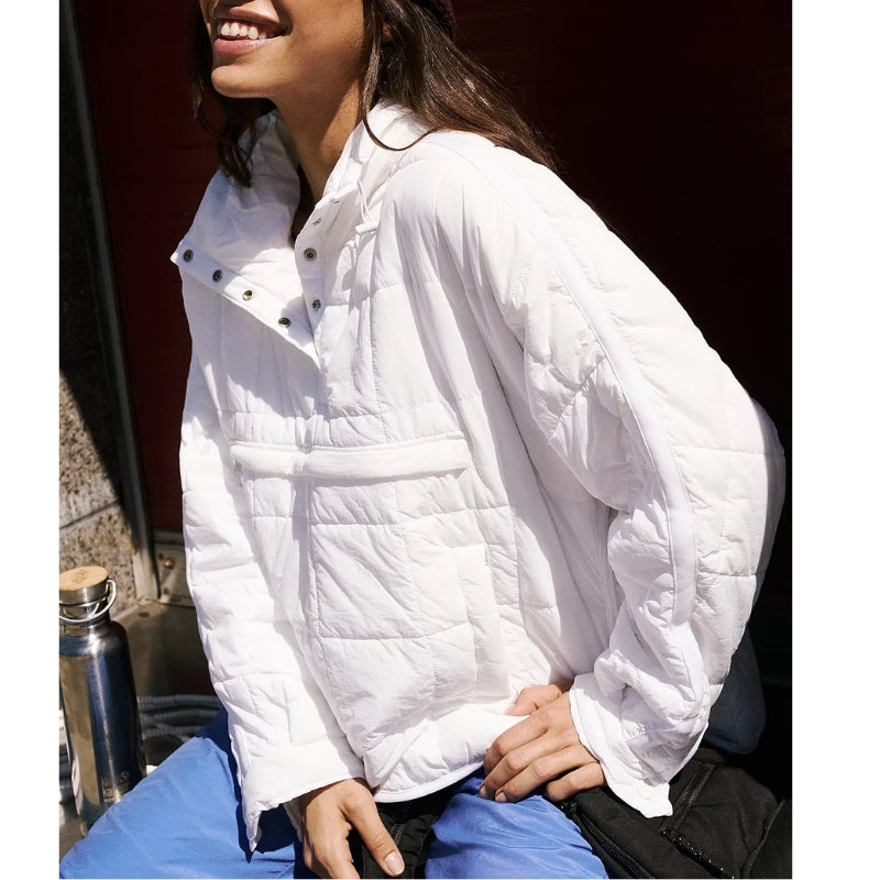 Water-Resistant Hooded Pullover