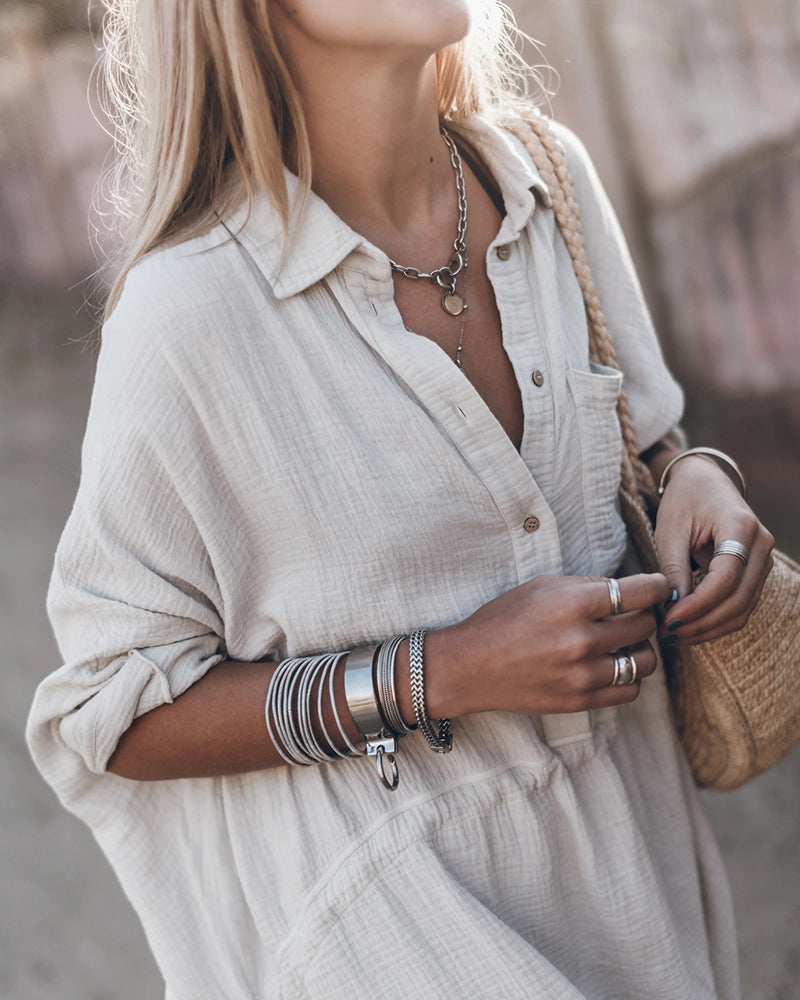 Effortless Elegance Shirt Dress