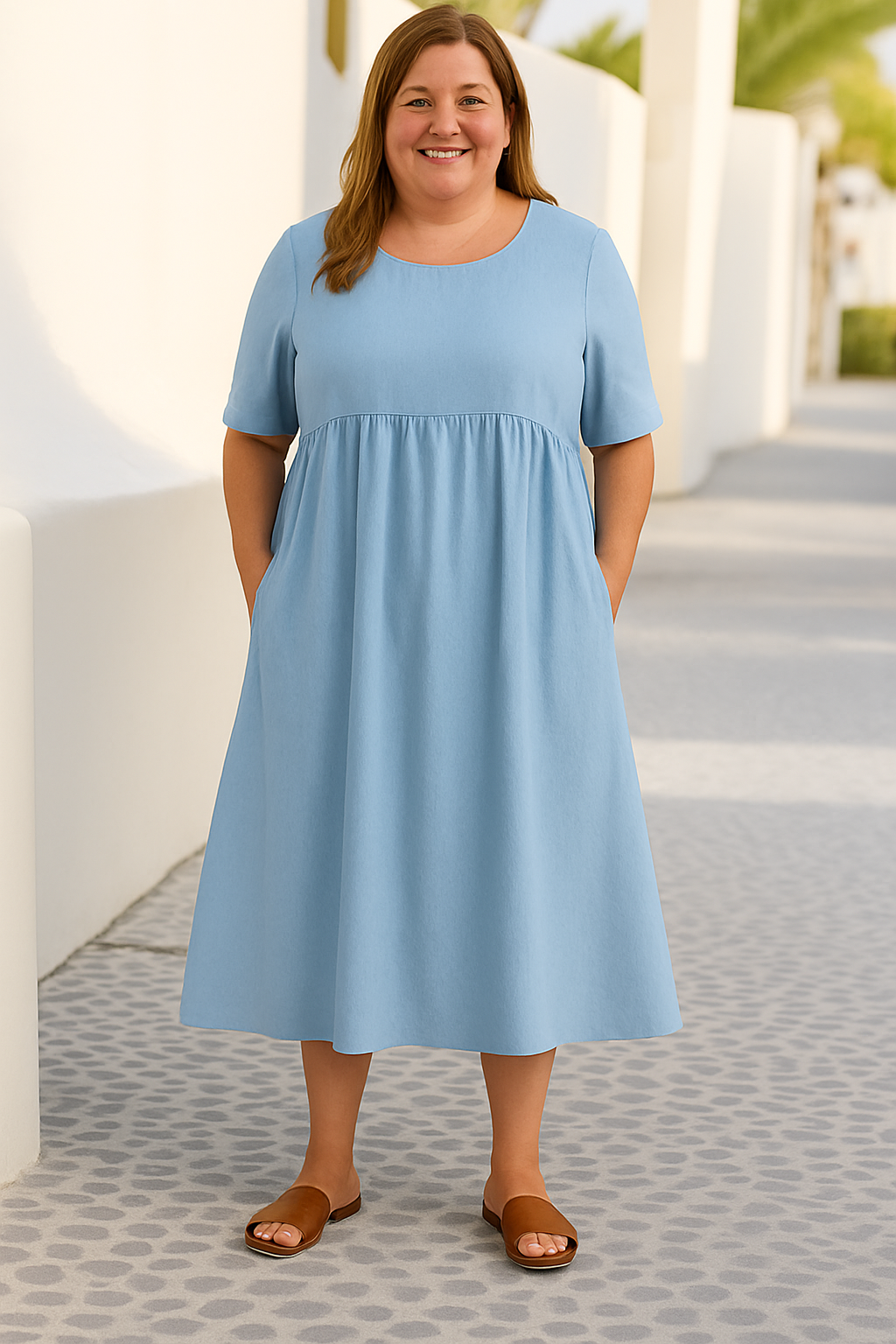 Everyday-Comfort Midi Dress