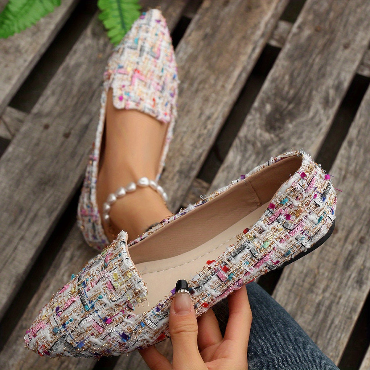 Easy-Care Plaid Flats